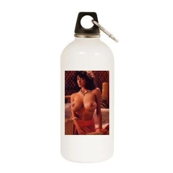 Roberta Vasquez White Water Bottle With Carabiner