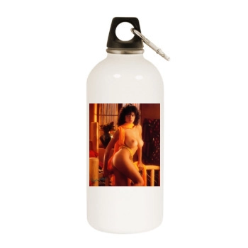 Roberta Vasquez White Water Bottle With Carabiner