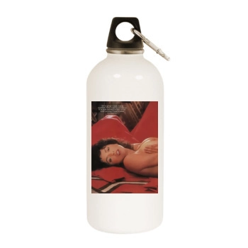 Roberta Vasquez White Water Bottle With Carabiner