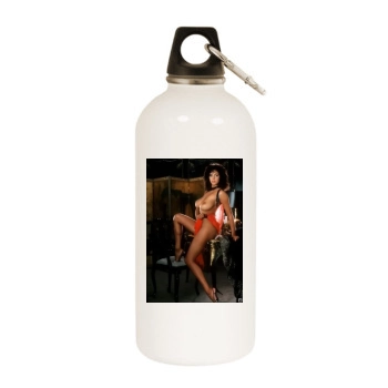 Roberta Vasquez White Water Bottle With Carabiner