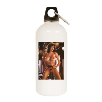 Roberta Vasquez White Water Bottle With Carabiner