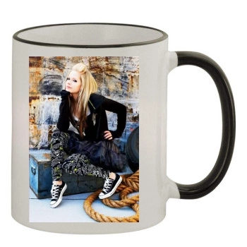 Avril Lavigne 11oz Colored Rim & Handle Mug