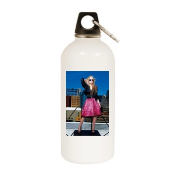 Avril Lavigne White Water Bottle With Carabiner