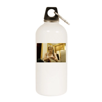 Avril Lavigne White Water Bottle With Carabiner