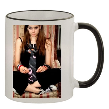 Avril Lavigne 11oz Colored Rim & Handle Mug