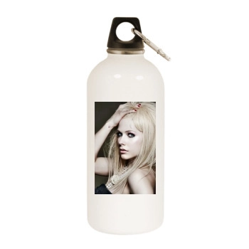 Avril Lavigne White Water Bottle With Carabiner