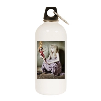 Avril Lavigne White Water Bottle With Carabiner