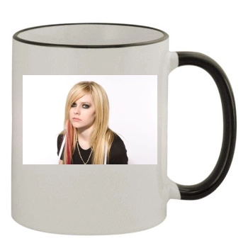 Avril Lavigne 11oz Colored Rim & Handle Mug