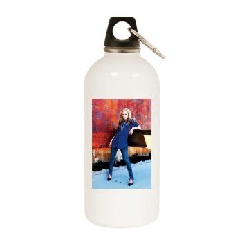 Avril Lavigne White Water Bottle With Carabiner