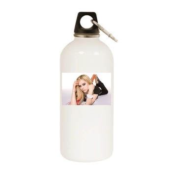 Avril Lavigne White Water Bottle With Carabiner