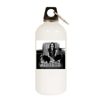 Avril Lavigne White Water Bottle With Carabiner