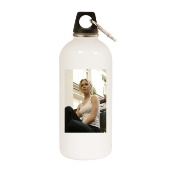 Avril Lavigne White Water Bottle With Carabiner