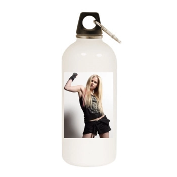 Avril Lavigne White Water Bottle With Carabiner