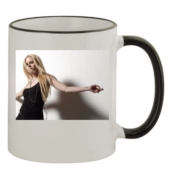 Avril Lavigne 11oz Colored Rim & Handle Mug