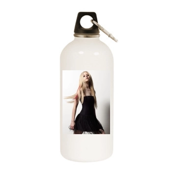 Avril Lavigne White Water Bottle With Carabiner