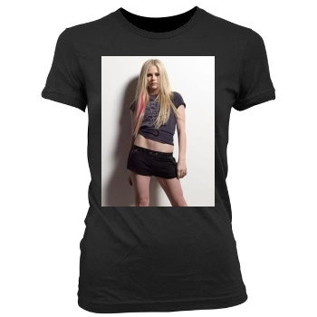 Avril Lavigne Women's Junior Cut Crewneck T-Shirt