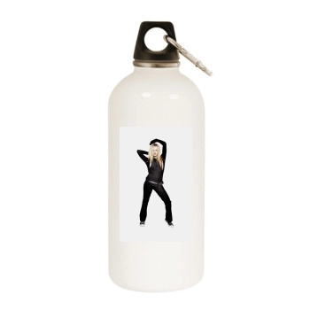 Avril Lavigne White Water Bottle With Carabiner