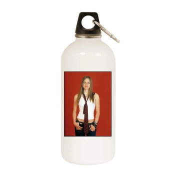 Avril Lavigne White Water Bottle With Carabiner