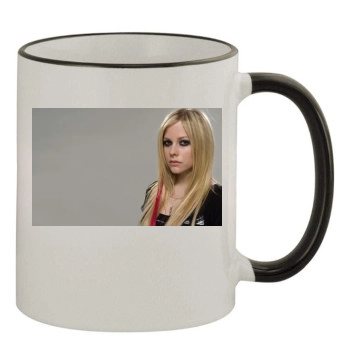 Avril Lavigne 11oz Colored Rim & Handle Mug