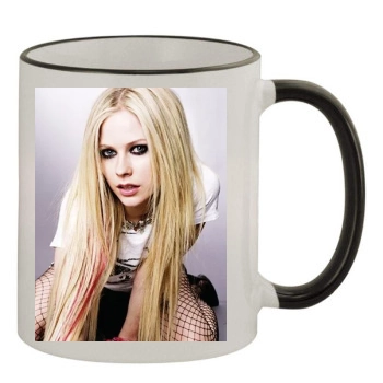 Avril Lavigne 11oz Colored Rim & Handle Mug