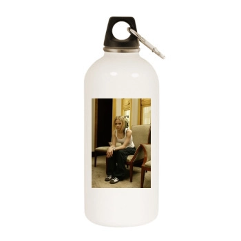 Avril Lavigne White Water Bottle With Carabiner