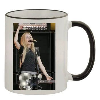 Avril Lavigne 11oz Colored Rim & Handle Mug