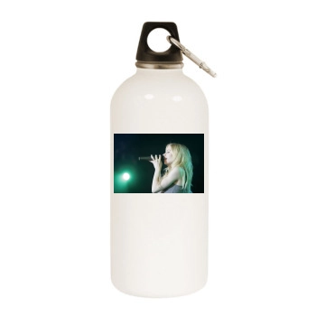 Avril Lavigne White Water Bottle With Carabiner