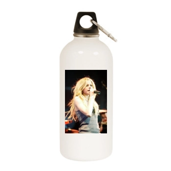 Avril Lavigne White Water Bottle With Carabiner