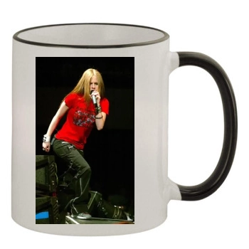 Avril Lavigne 11oz Colored Rim & Handle Mug