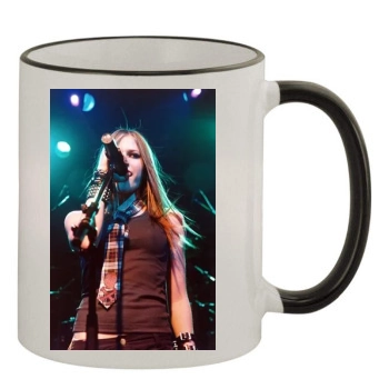 Avril Lavigne 11oz Colored Rim & Handle Mug