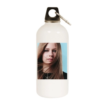 Avril Lavigne White Water Bottle With Carabiner