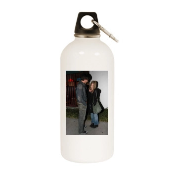 Avril Lavigne White Water Bottle With Carabiner