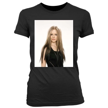 Avril Lavigne Women's Junior Cut Crewneck T-Shirt