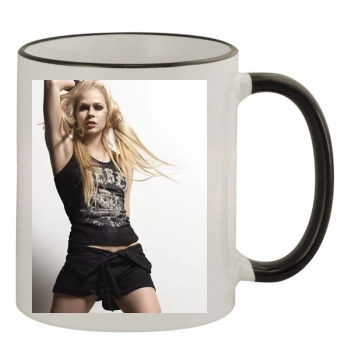 Avril Lavigne 11oz Colored Rim & Handle Mug