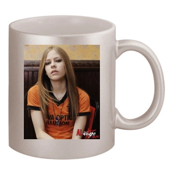 Avril Lavigne 11oz Metallic Silver Mug