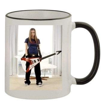 Avril Lavigne 11oz Colored Rim & Handle Mug