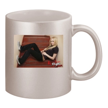 Avril Lavigne 11oz Metallic Silver Mug