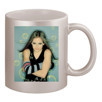 Avril Lavigne 11oz Metallic Silver Mug