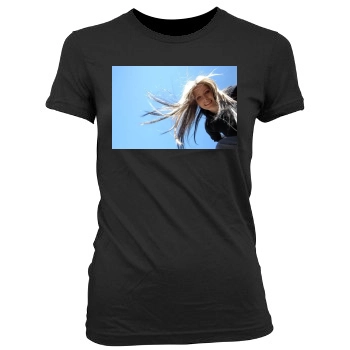 Avril Lavigne Women's Junior Cut Crewneck T-Shirt