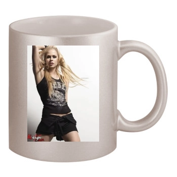 Avril Lavigne 11oz Metallic Silver Mug