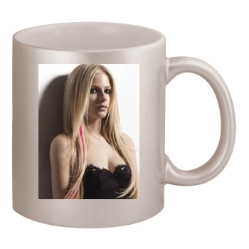 Avril Lavigne 11oz Metallic Silver Mug