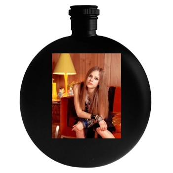 Avril Lavigne Round Flask