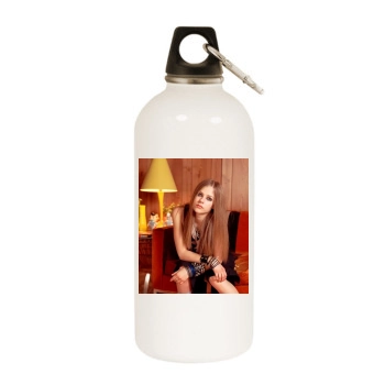 Avril Lavigne White Water Bottle With Carabiner