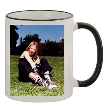 Avril Lavigne 11oz Colored Rim & Handle Mug