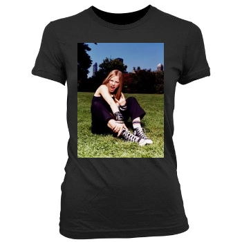 Avril Lavigne Women's Junior Cut Crewneck T-Shirt