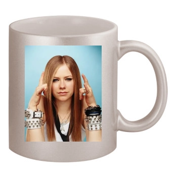 Avril Lavigne 11oz Metallic Silver Mug