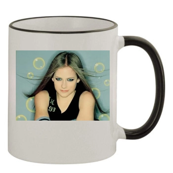 Avril Lavigne 11oz Colored Rim & Handle Mug