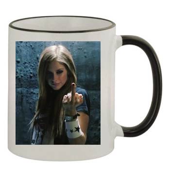 Avril Lavigne 11oz Colored Rim & Handle Mug