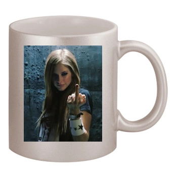 Avril Lavigne 11oz Metallic Silver Mug