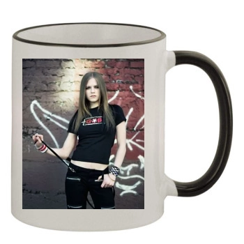 Avril Lavigne 11oz Colored Rim & Handle Mug